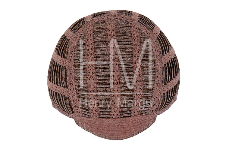 Capless wigs are commonly referred to as an “open cap” wig due to the lack of the fine net material used in the top as on a Traditional cap. The entire cap is produced with weftings attached to thin stretch elastic lace making the wig better ventilated throughout and more comfortable as a result. Adjustable tabs at the nape and contoured ear tabs are characteristic of this cap as well.