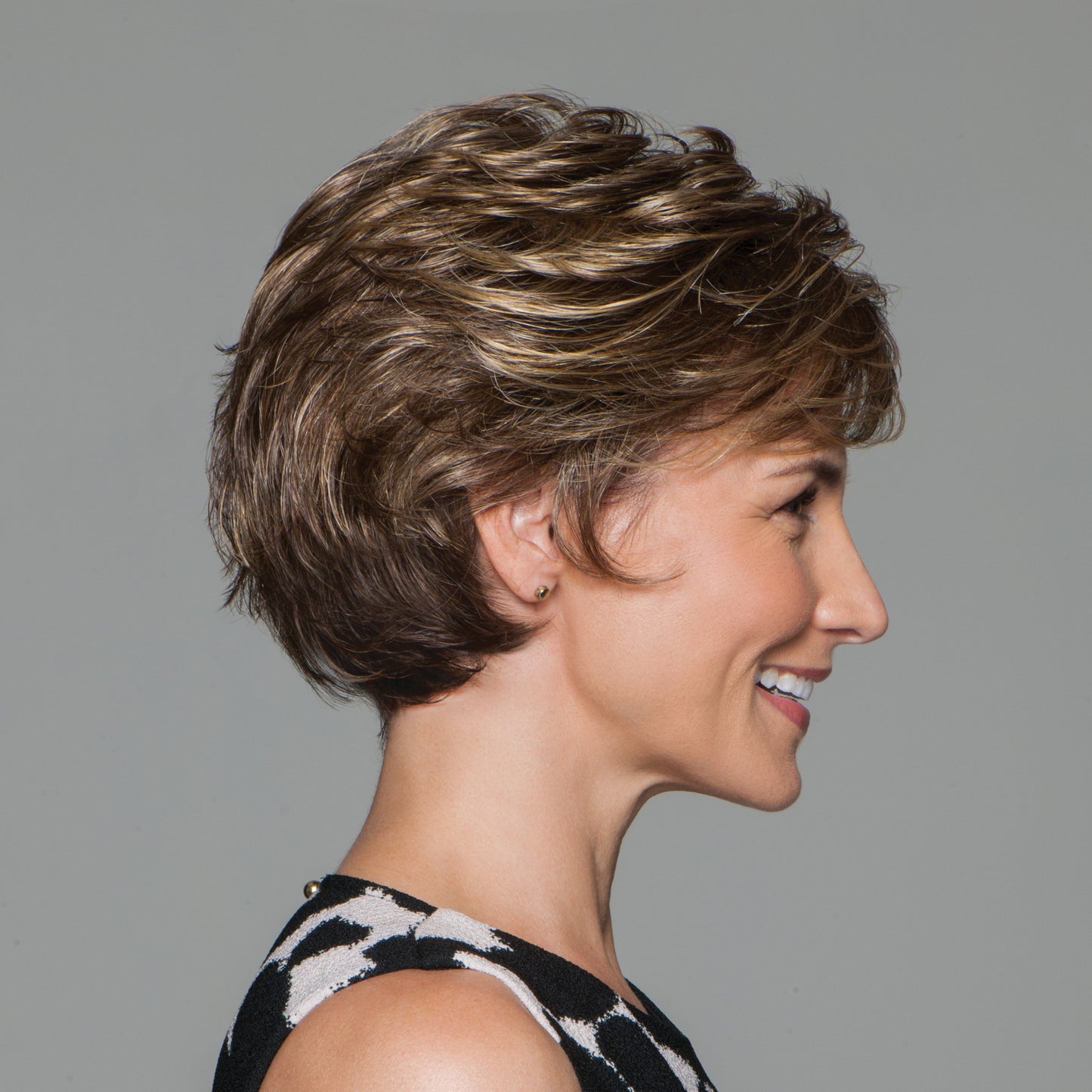 Perk by Gabor side view shown in G811+ Mahogany Mist