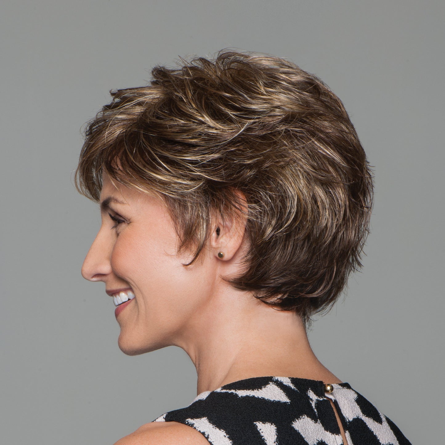 Perk by Gabor side view shown in G811+ Mahogany Mist