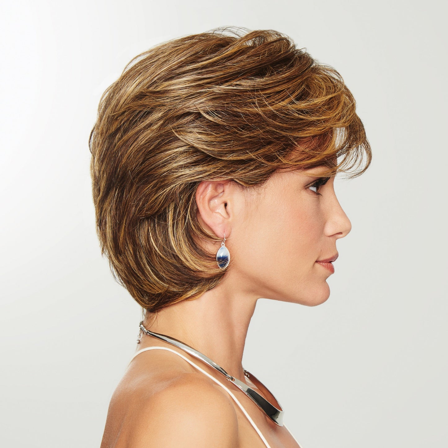 Gratitude side view shown in Brown Blonde