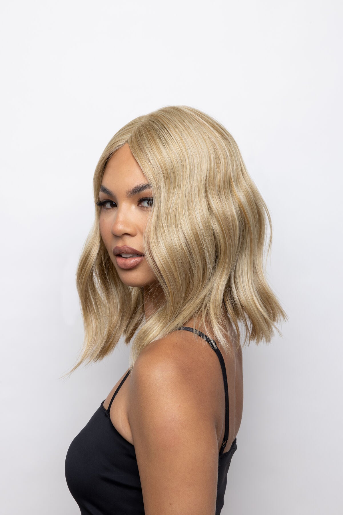 Velvet Wavez side view shown in Creamy Toffee