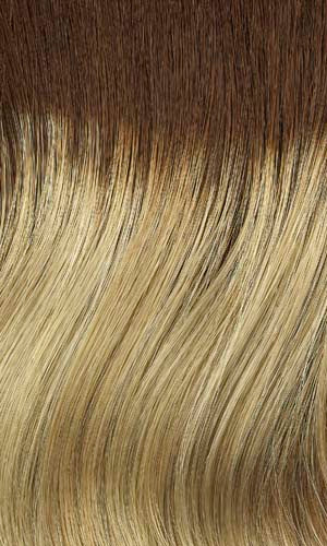 26GR | Gold blonde with light blonde highlights and brown roots