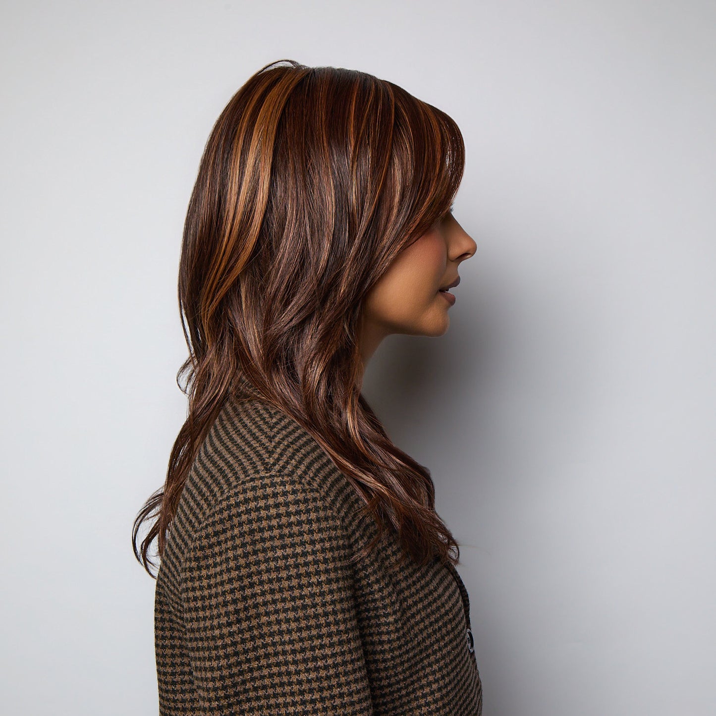 Margo side view shown in Glazed Auburn-R