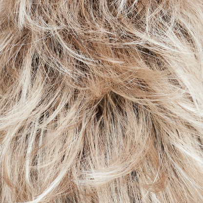 Mochaâ€“H | Rooted Dark with Medium Ash Blonde with Platinum Blonde highlight